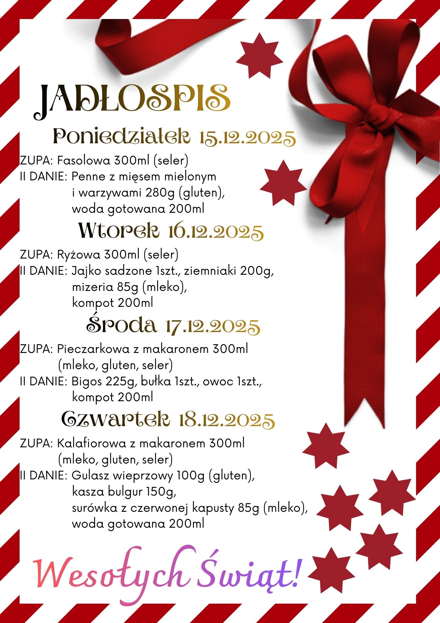 Jadłospis 15 18.12