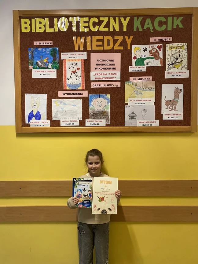 ROZSTRZYGNIĘCIE KONKURSU  PLASTYCZNO-TECHNICZNEGO „TROPEM  PSICH  BOHATERÓW”