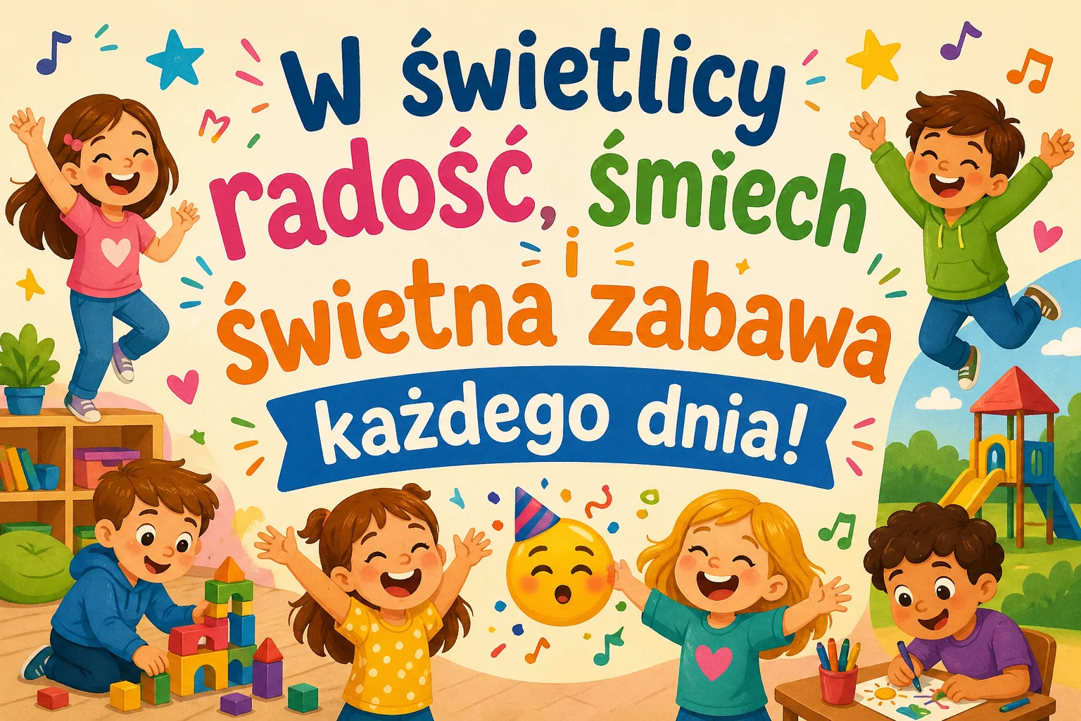 W świetlicy radość, śmiech i świetna zabawa każdego dnia! 🥳